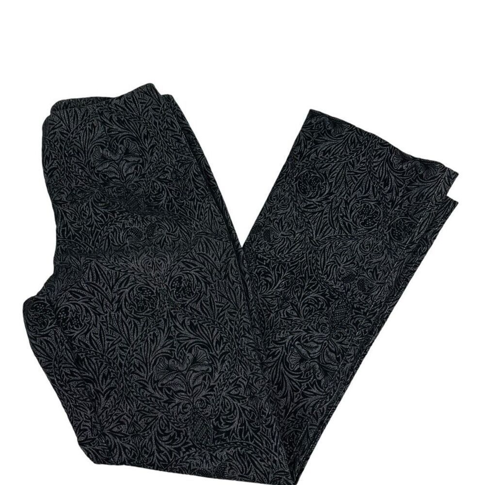 Sno Skins Front Zip Pants size 4 with Velvet Print